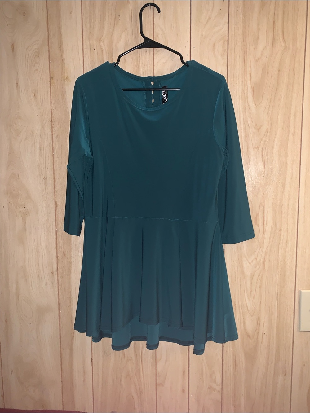 Sympli Green A-Line Peplum Tunic